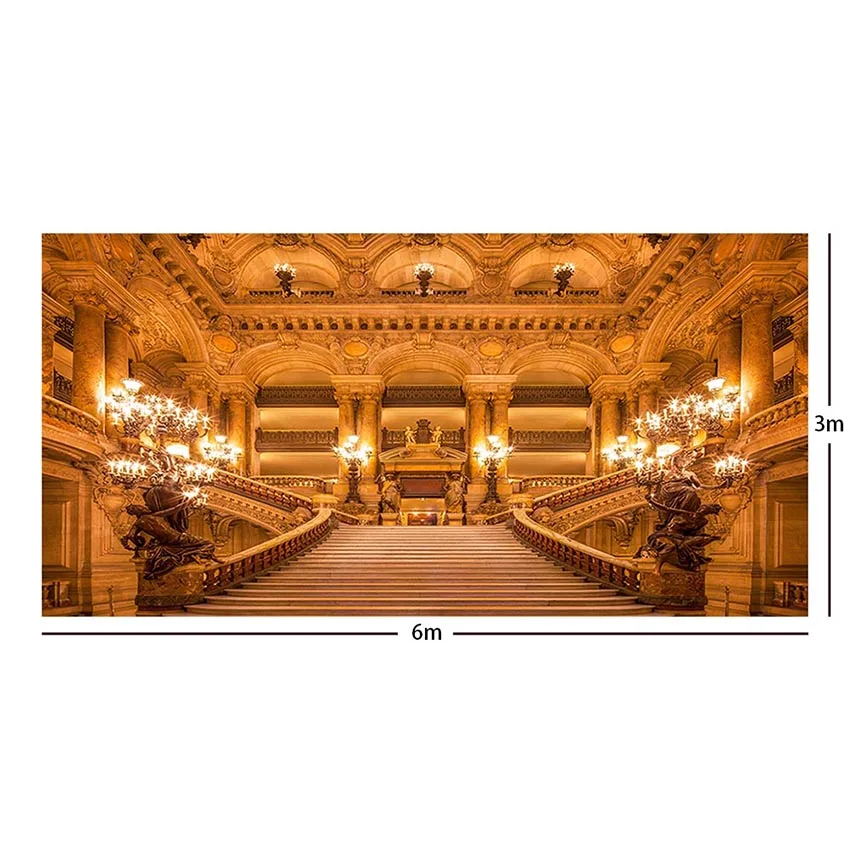 Vinyl Photography Backdrop Beauty and the Beast Fairy Tale Castle Computer Printed Children Background for Photo Studio ZH-242 |