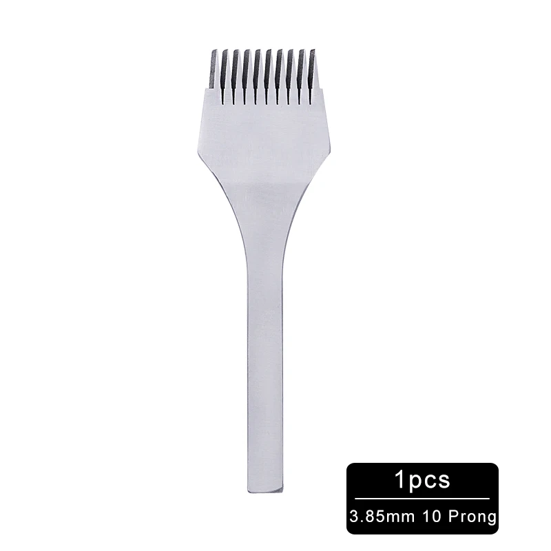 1Pcs 3.85mm10Prong MIUSIE 1 шт. 3,38/3,85/3,0/2,7 мм французский Стиль кожи ремесла дыроколы шить Перфоратор Инструмент Craft одноножевая бумагорезальная машина - Цвет: 1Pcs 3.85mm10Prong