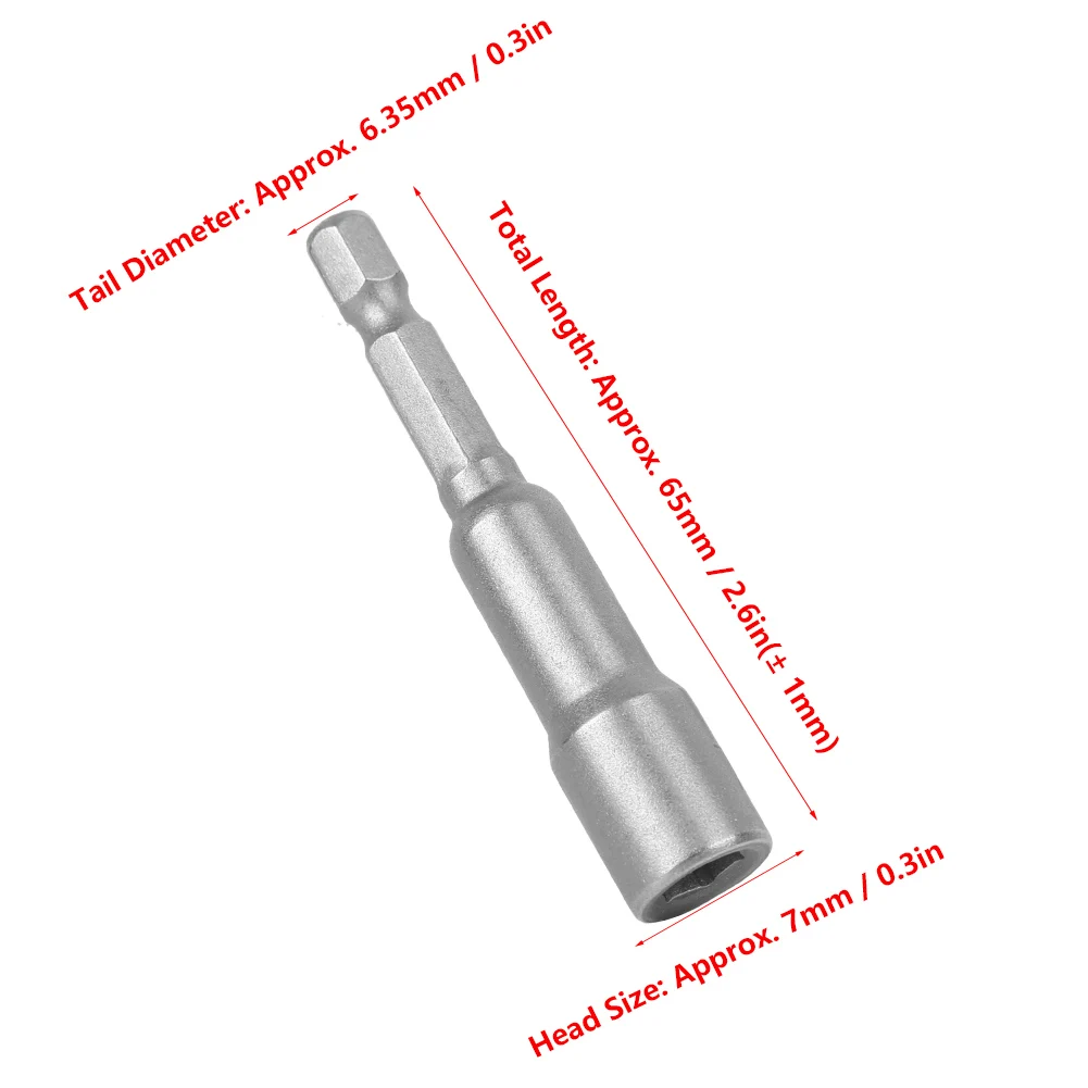 5 шт. магнитный шестигранный инструмент стальной электрический шуруповерт
