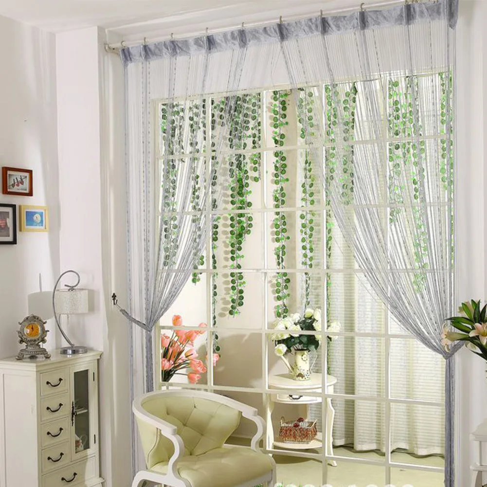 

200Cm Height Pure Color Curtain Living Room Window Finished Tulle Sheer Voile Curtains For Living Room Bedroom Voilage Curtains