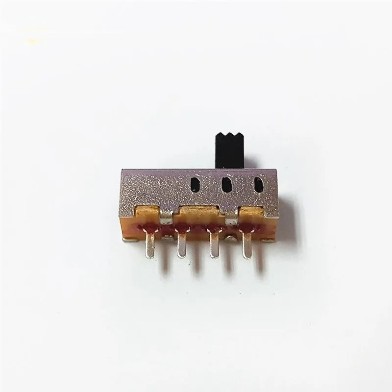10шт. Вертикальный слайд-переключатель 3 положения 1P3T SP3T 4 контакта платы PCB 0,5А 50В постоянного тока 6мм (БЕЗ ОТВЕРСТИЯ) Высота вкл.
