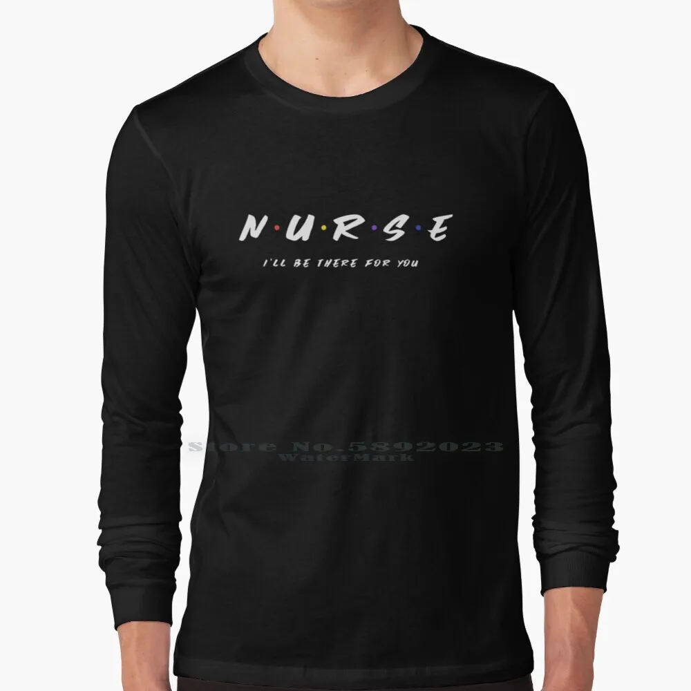 Медсестры (друзья дизайн) футболка с длинным рукавом 100% натуральный хлопок