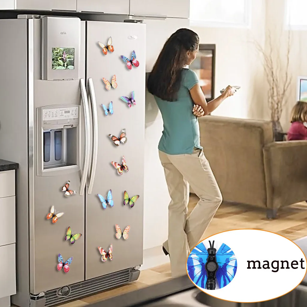 100 шт Моделирование светящаяся Бабочка 3D стены StickerHome фестиваль украшения