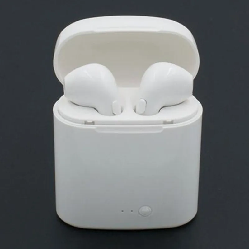 Мини-наушник i7s с Bluetooth беспроводные TWS наушники стереогарнитура зарядным