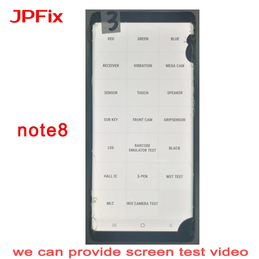 Сенсорный ЖК дисплей JPFix Super AMOLED для Samsung Galaxy Note 8 N950FD экран практики поломки стекла