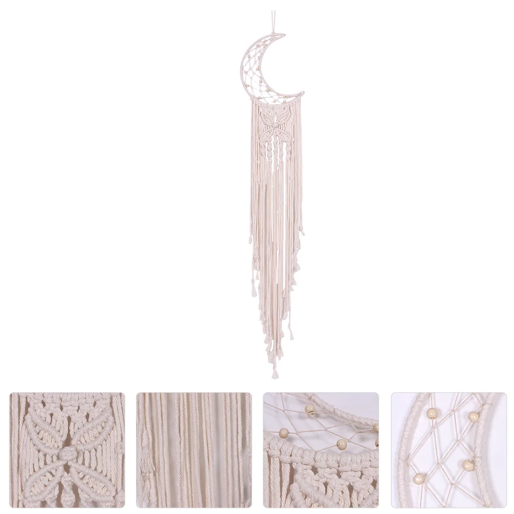 

1PC Dreamcatcher Hand Knitting Tapestry Delicate Cotton Rope Hanging Ornament