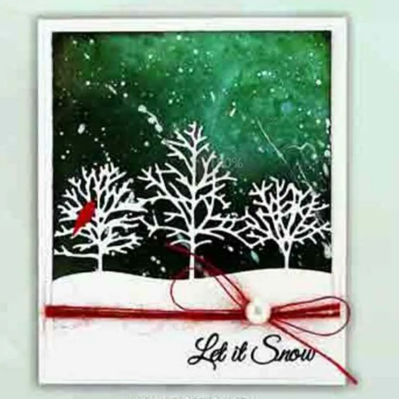 

Christmas Cedar Trees Metal Cutting Die Mould Scrapbook Die Embossing DIY Handicraft Paper Card Photo Album 2021 New