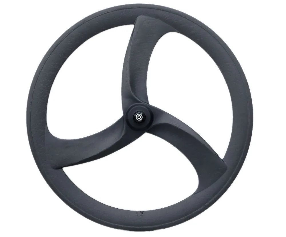 700C tri-Карбоновые колеса со спицами 56 мм clincher фиксированная Шестерня 3 спиц