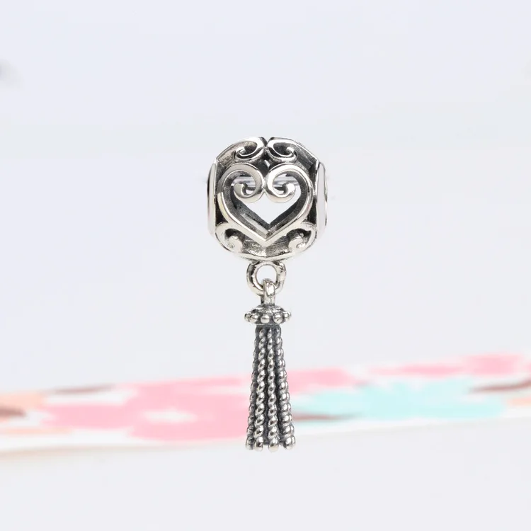 

Amaia Hot Sale S925 Sterling Silver New Magic Tassel Love Charm Fit Original Bracelet Pendant Diy Jewelry Charms Gift