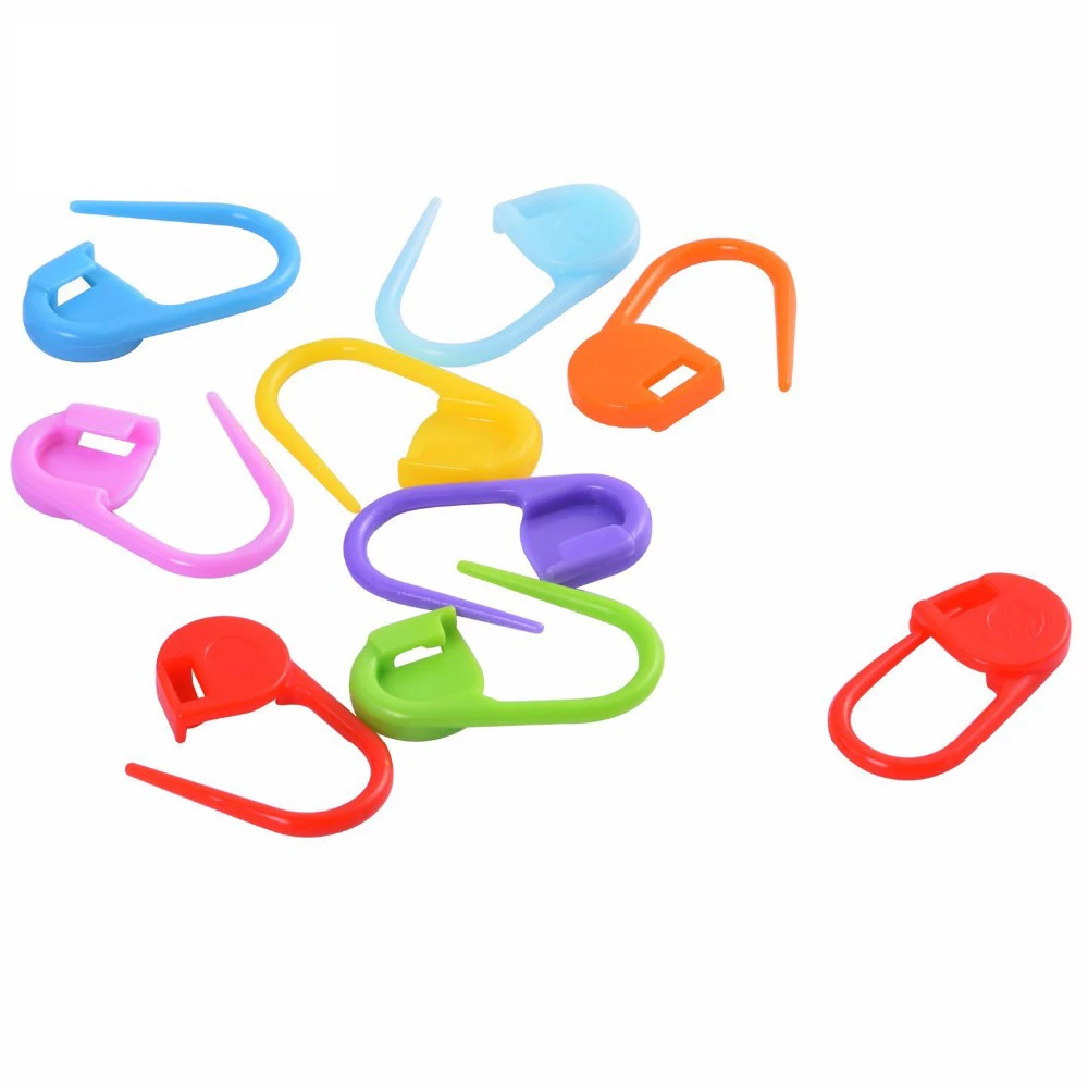 

50pcs Colorful Knitting Markers Crochet Clip Crochet Pins Bulk Stitch Markers Locking Stitch Knitting Place Markers Safety Pins