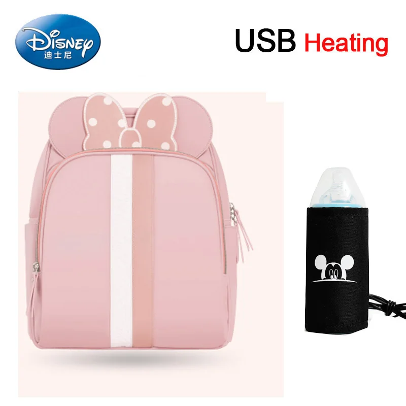 B124 Disney USB сумка для подгузников с подогревом для беременных подгузник рюкзак большой емкости для кормления дорожный Рюкзак Сохранение тепла - Цвет: B124