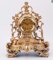 european table clock silent clock creative fashion clock headstock resin vintage european timepiece home decoration crafts