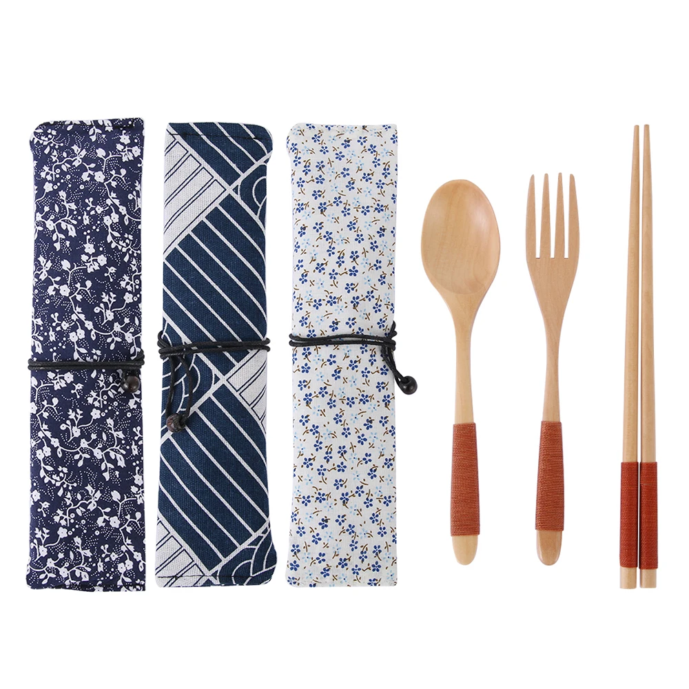 Ложка ручной работы вилка палочки для еды портативная посуда деревянные