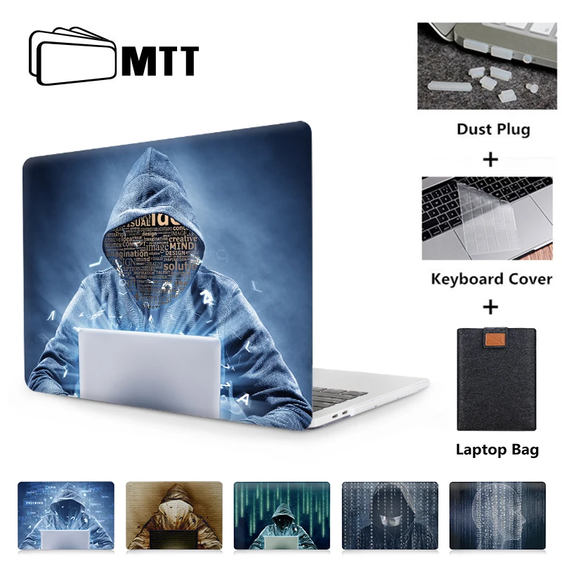 MTT для Apple Macbook Air Pro retina 11 12 13 15 дюймов чехол для ноутбука с сенсорной панелью ПК Жесткий Чехол таинственный хакер чехол для ноутбука