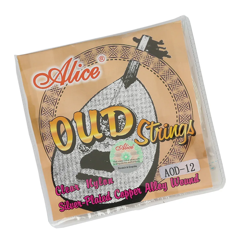 Алиса нейлон и Посеребренная намотка 12 струн Oud струны набор|Детали аксессуары