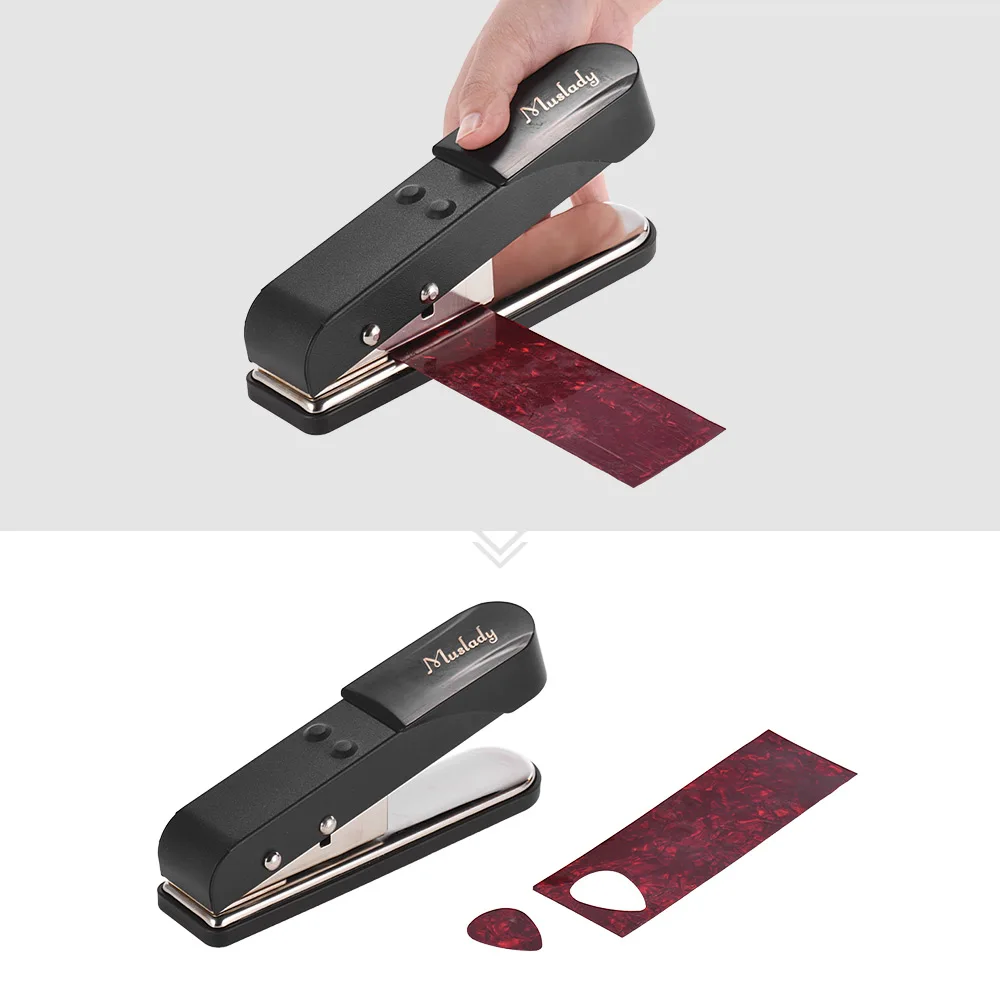

Muslady DIY Guitar Pick Punch Maker with 5pcs Celluloid Guitar Pick Strips