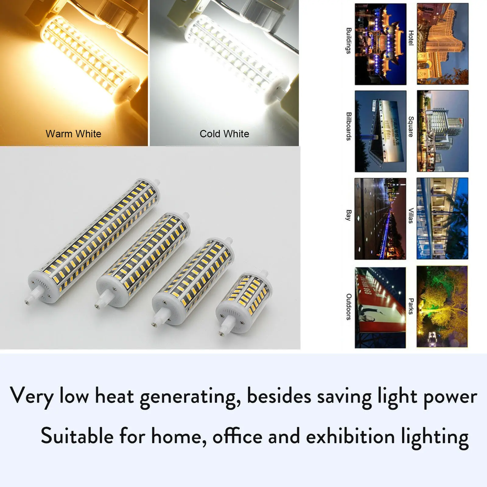 10X R7S ампулы Светодиодный прожектор светильник с регулируемой яркостью J78 J118 J189