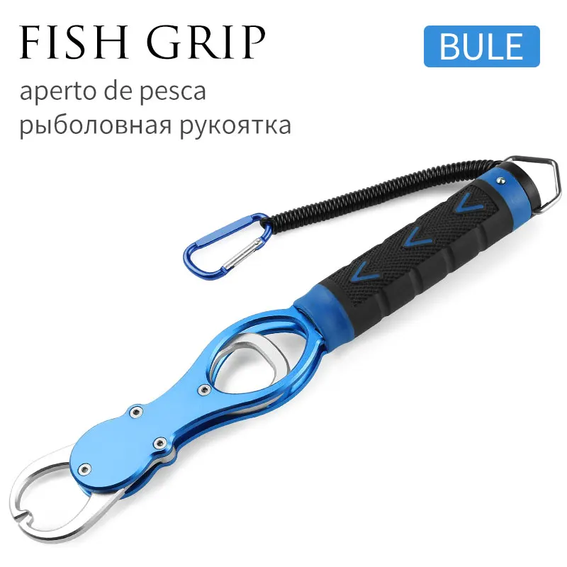 Blue grip LINNHUE, рыболовные плоскогубцы из алюминиевого сплава, набор для захвата, рыболовные снасти, крючок для восстановления, резак, линия, разъемное кольцо, высокое качество, рыболовный инструмент, хит - Цвет: Blue grip