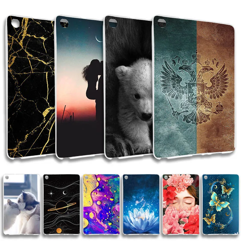Чехол для Samsung Galaxy Tab A 8 0 2019 SM T290 T295 дюйма мягкий мультяшный силиконовый защитный