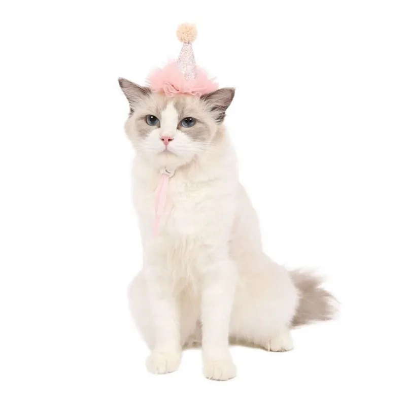 

New Pet Dog Hat Accessories Crown Dog Lace Birthday Sequin Costume Design Cap Christmas Party Pet Supplies Dropship