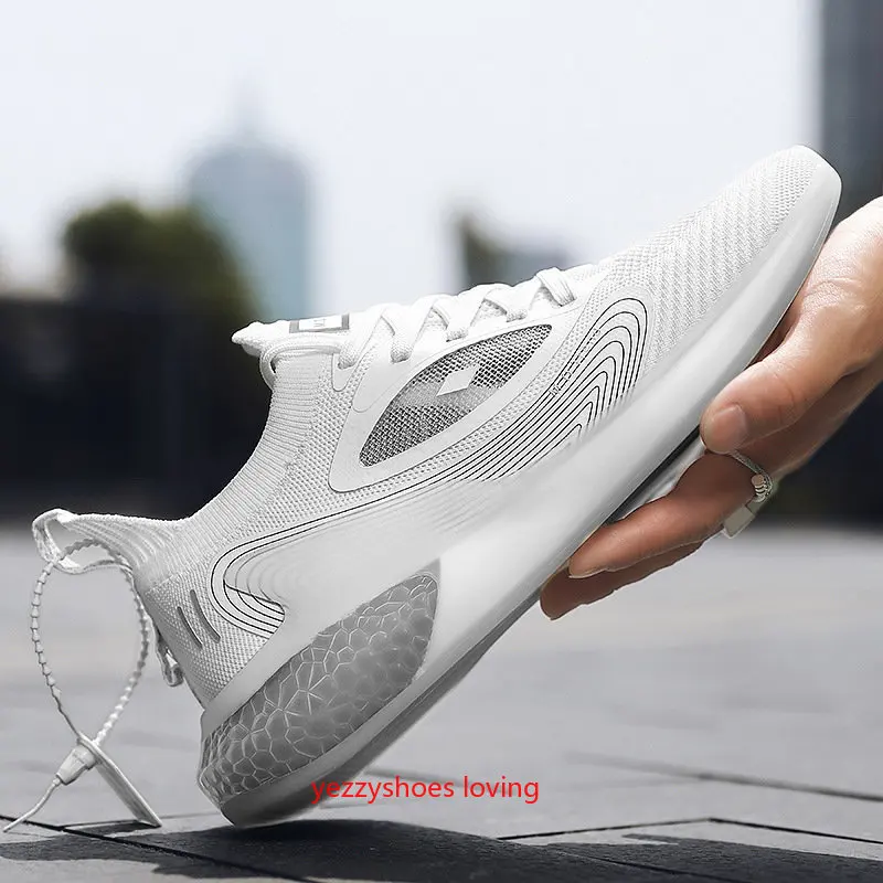 

Новинка 2021, летняя спортивная обувь Quanzhou, дышащие сетчатые кроссовки для бега, кроссовки с мягкой подошвой в виде попкорна, размера плюс shoes.