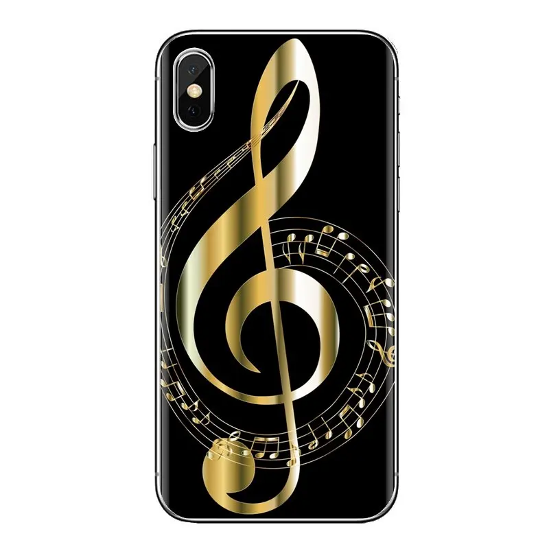 В виде скрипичного ключа звук логотип прозрачный мягкий чехол для LG G3 G4 мини G5 G6 G7