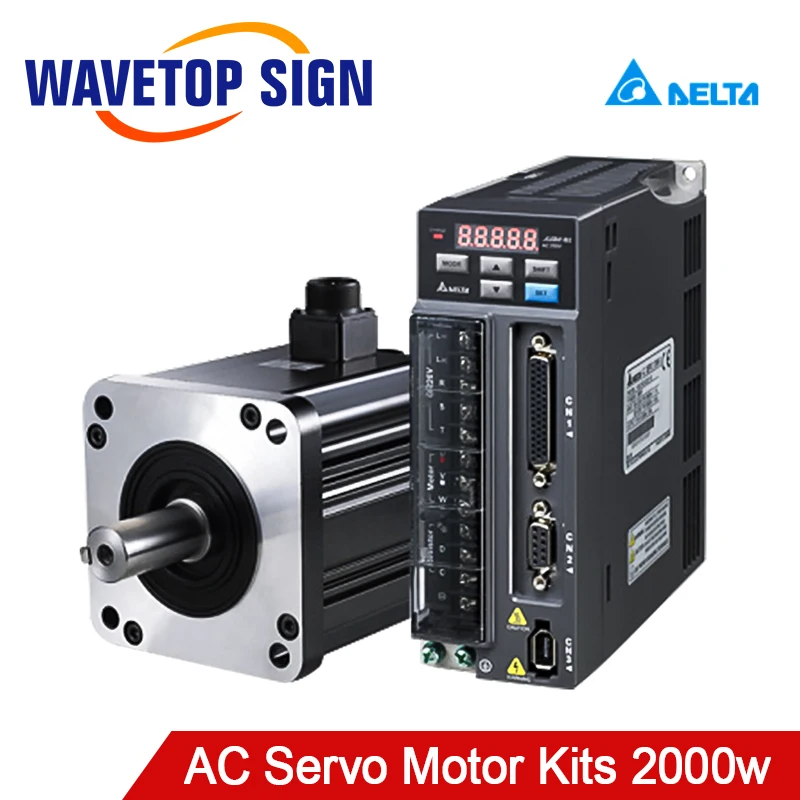 WaveTopSign Дельта серво комплект 2000 Вт Светодиодный драйвер ASD B2 2023 B + ECMA E21320RS