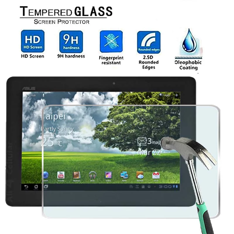 Защитная пленка для ASUS Eee Pad Transformer Prime TF201 Premium Tablet 9H из закаленного стекла|Защитные