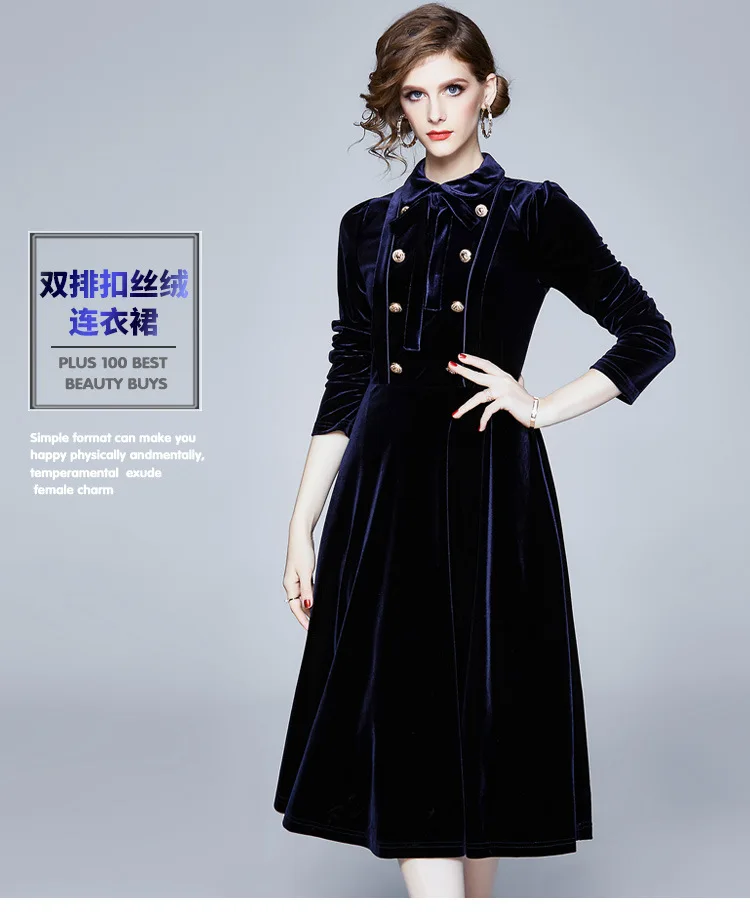 

Wine Red Military Double Breasted Velvet Belt Dress Fashion Turn-down Collar Slim Dresses Spring Women Clothing Luxury Dresses