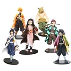 Аниме Фигурка рассекающего демонов kimetsu no yaiba, ПВХ модель игрушки Agatsuma Zenitsu Kochou Shinobu Agatsuma Zenitsu, детская игрушка