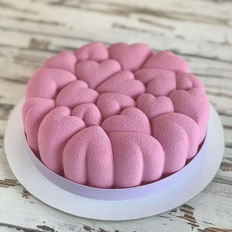 

6 Inch Heart Shape Silicone Cake Molds Mousse Non-Stick Cake Decorating Tools Party Dessert Baking Mould Kitchen Pastry