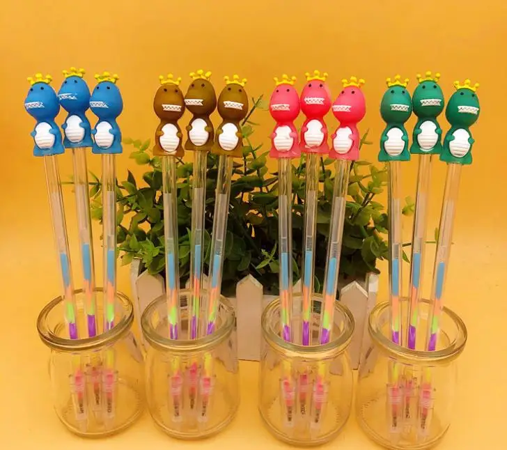 4 шт./компл. милый Единорог динозавр торт градиентные блестящие искусственные