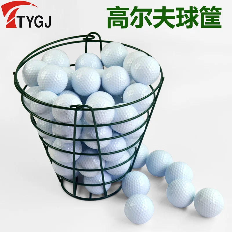 

TTYGJ Golf Ball Box Ball Frame Steel Wire Construction Metal Frame 50pcs 100pcs Pick Up Basket Tee Box