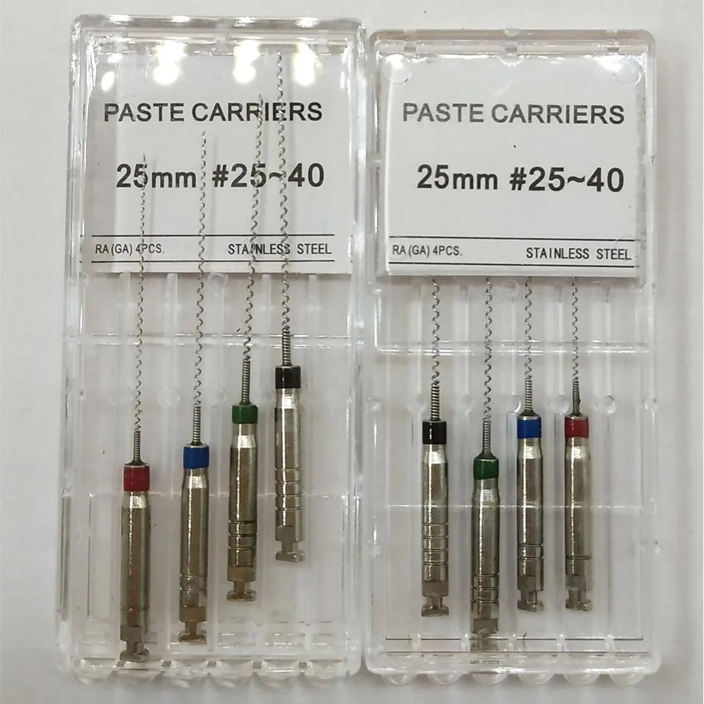 1 коробка стоматологических пастообразных носителей lentulo эндододонтические