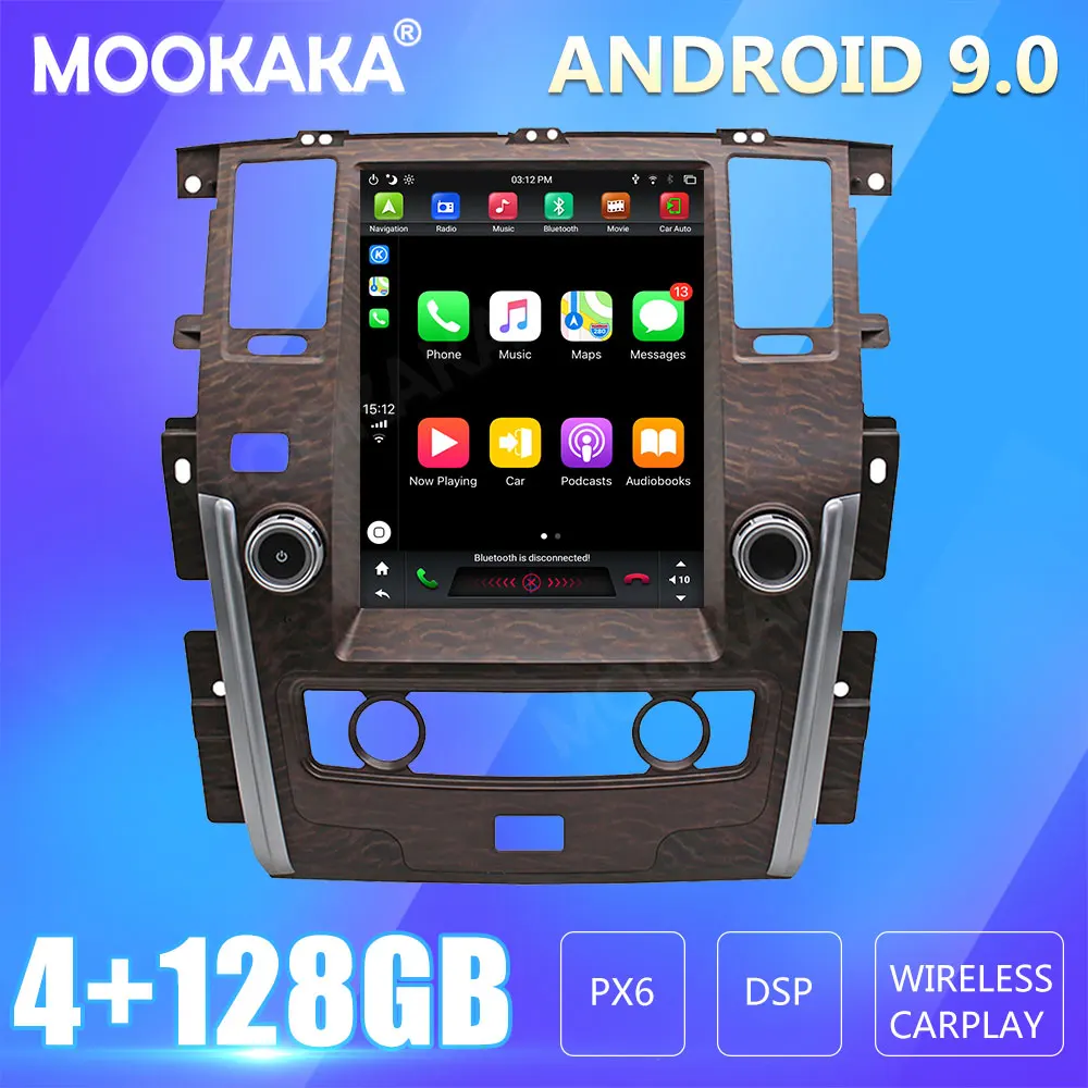 

For NISSAN PATROL Y62 2010+ Car Radio Screen GPS Navigation 128GB Android CARPLAY Multimedia Player Audio