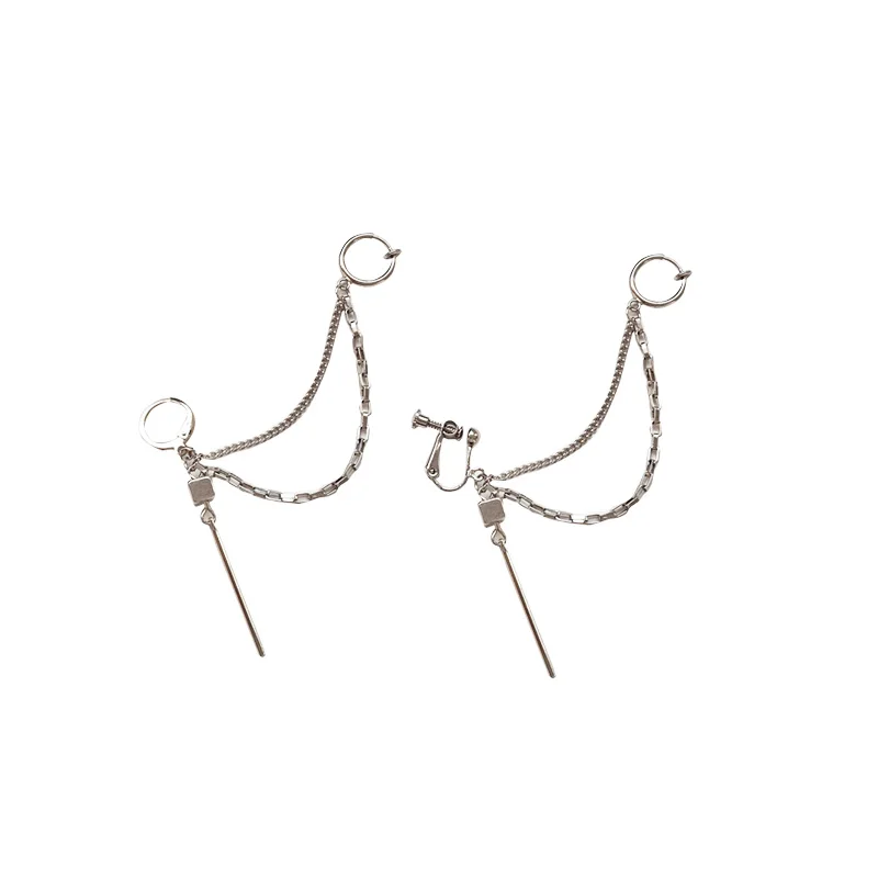 Стильные клипсы для ушей в стиле панк новая очаровательная индивидуальная