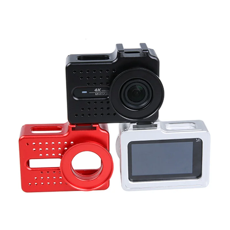 For xiaomi yi 4K camera accessories Aluminium Alloy Metal Housing Frame Protective Case +UV filter for Xiaomi Yi II 4k 4K+camera |