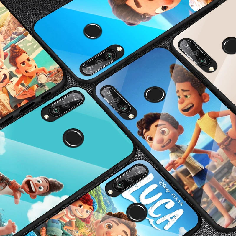

Tempered Glass Cover Disney Brothers Luca For Huawei Y6 Y7 Y9 Y5P Y6P Y8S Y8P Y9A P Smart Z 2019 2020 2021 Phone Case