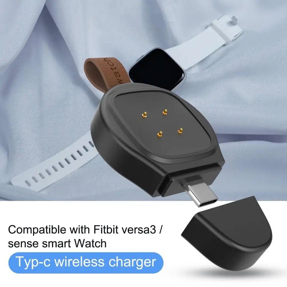 

Wireless Charger Magnetic Portable Smart Watch Type-C Fast Charging Cradle Dock for Fitbit-Versa3/Sense