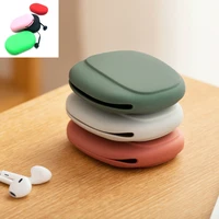 silicone storage box cute coin purse headphone storage box portable data cable simple mobile phone data cable organizing bag