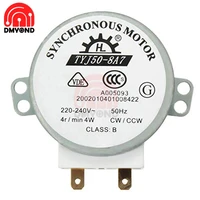 new ac 220v 240v cwccw microwave turntable glass plate tray synchronous motor tyj50 8a7 vertical turntable motor d shafted 7