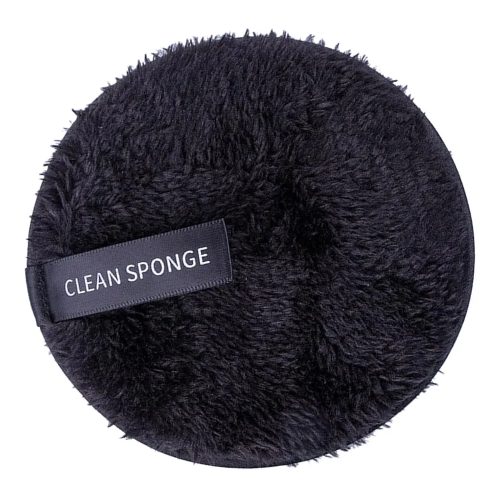 Косметическая губка круглой формы для очистки натуральный спонж макияжа