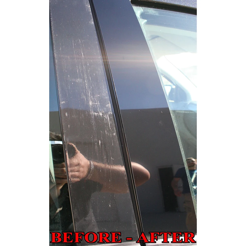 

For NISSAN Qashqai 2008-2015 Black Mirror Effect Car Casement Pillar Trim Cover Auto Window Frame Decal Stickers