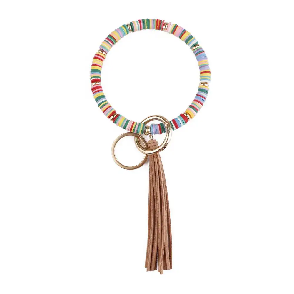 Бусины ZWPON Boho Heishi из полимерной глины круглые брелоки бархатные браслеты с