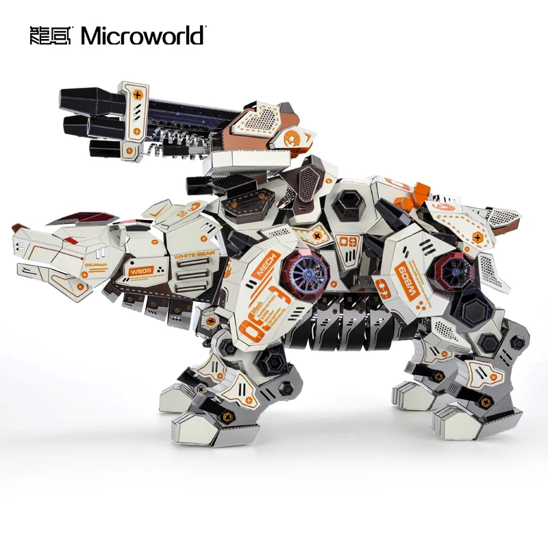MICROWORLD Bear Treasure King 3D металлическая головоломка домашнее украшение коллекция для