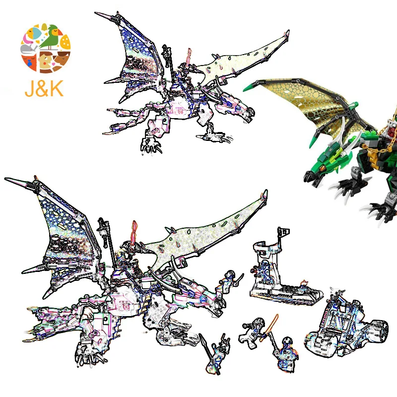 70593 603 шт серии ниндзя future knights lloyd Модель Строительный блок Набор кирпича