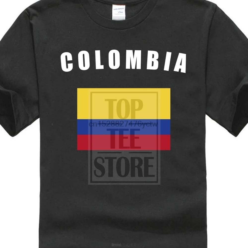 Флаг Колумбии футболист Fan Jersey New MenFashion футболка с коротким рукавом