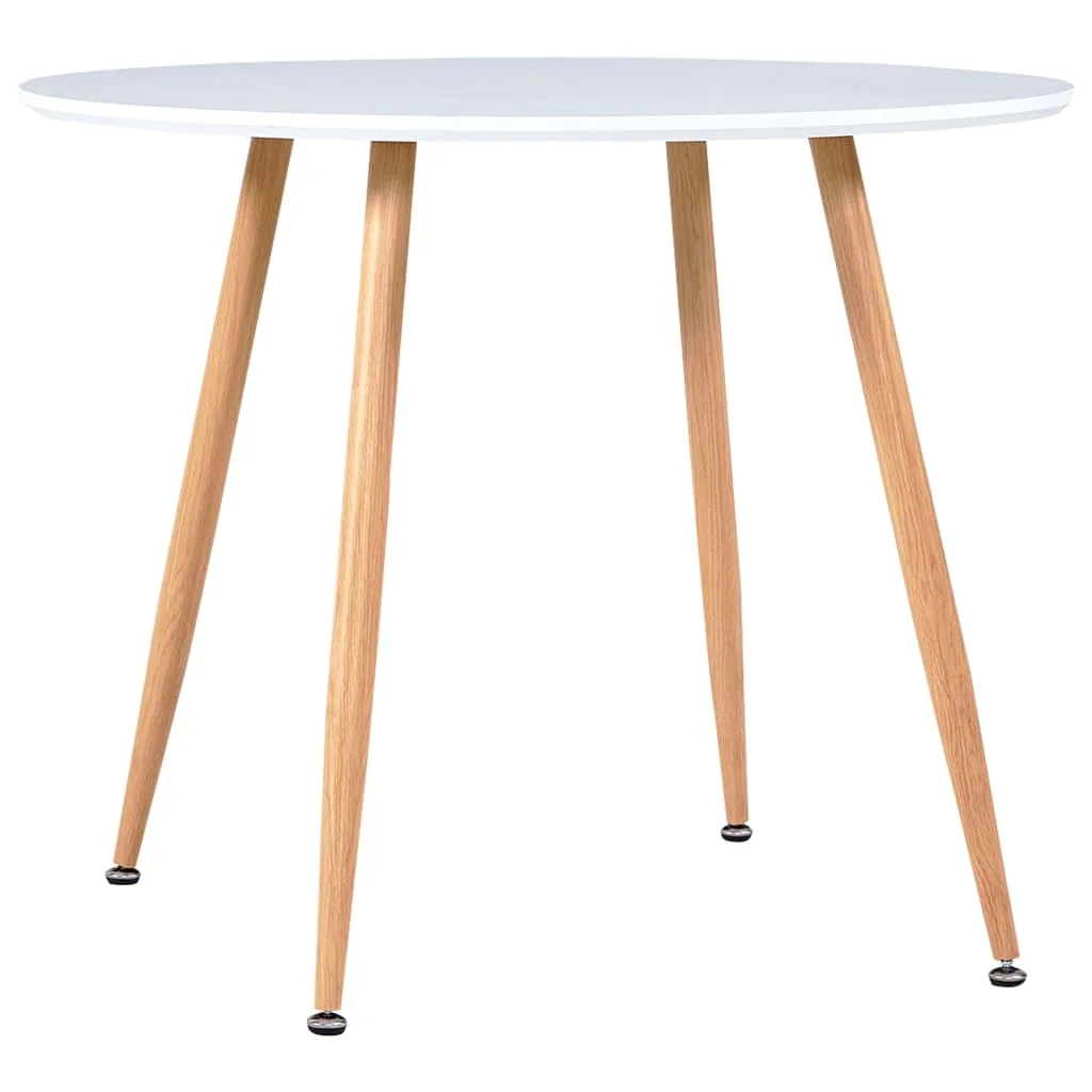 

Dining Table White and Oak 35.4"x28.9" MDF