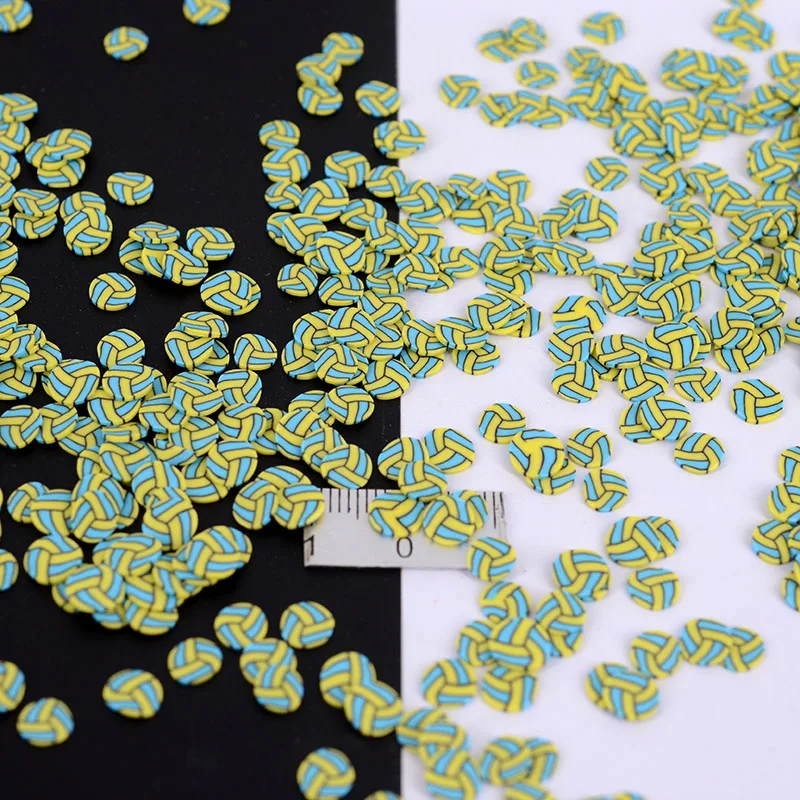 20 г/лот полимерная глина базовый мяч футбол регби волейбол теннис милые конфетти