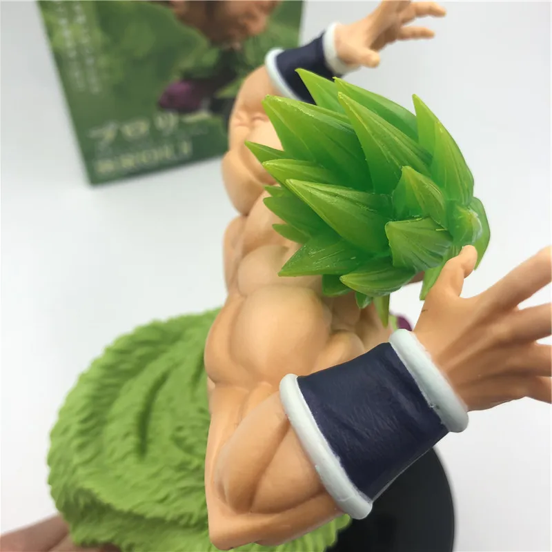 Dragon Ball Z Super Broly Movie Ver. Зеленые волосы против Гоку броли Супер Saiyan боевой формы ПВХ Фигурки Модель DBZ 24 см